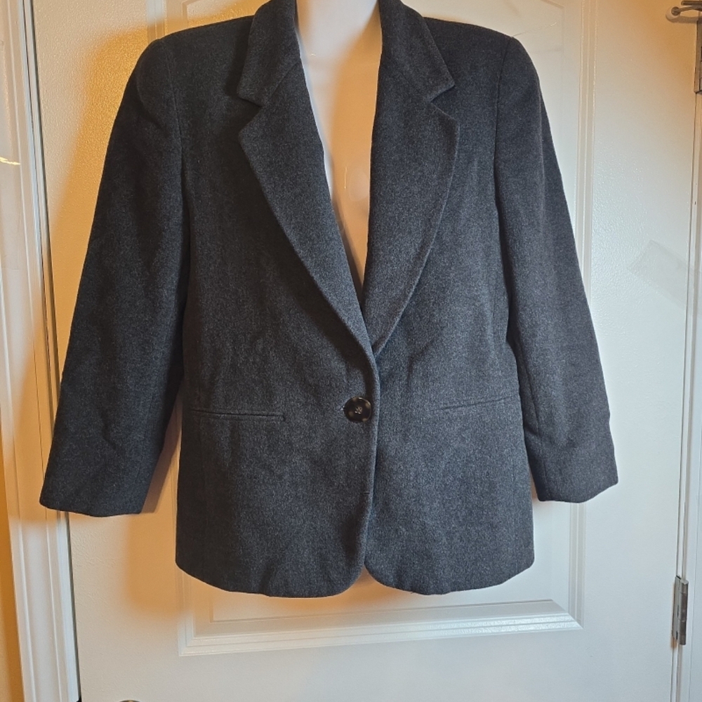Saks Fifth Avenue Charcoal Blazer